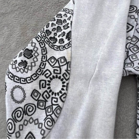 Ark Imports Boho Hippie Embroidered Full Zip Hooded Tunic Sweater Hoodie - Picture 12 of 13